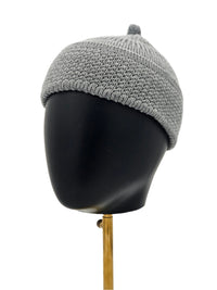Grey Wool Knitted Mosque Cap