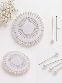 Round Pearl Hijab Pin Set – Premium Circular Hijab Pins